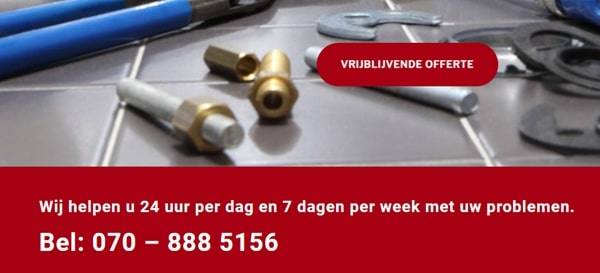 Anolso uw loodgieter in Den Haag en omstreken