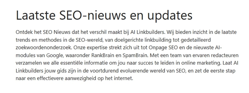seo nieuws